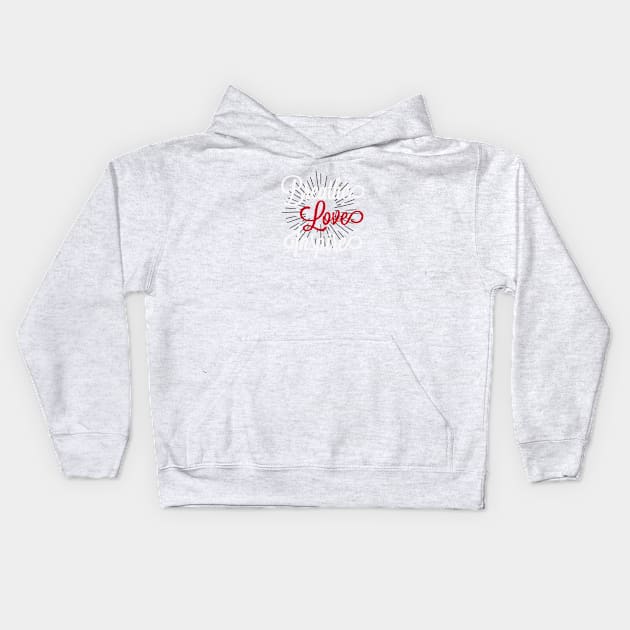 Breathe Love Inspire Kids Hoodie by teegear